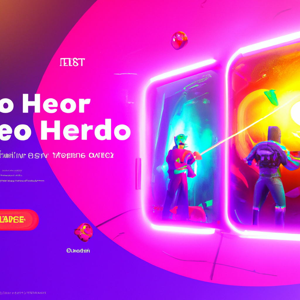 ArcadeFoundry hero montage: players, UI, and neon assets